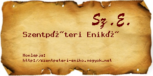 Szentpéteri Enikő névjegykártya